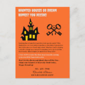 Grappig Halloween onroerend goed Feestdagenkaart (Voorkant)