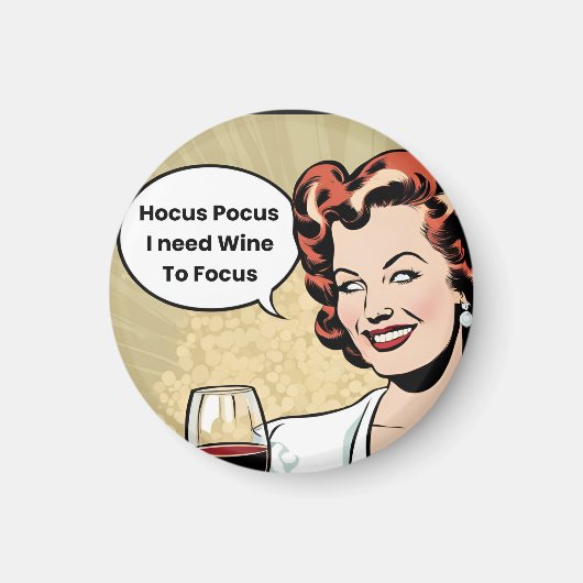 Grappig Halloween ontwerp: Hocus Pocus Magneet (Voorkant)