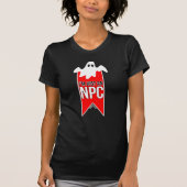 Grappig Halloween ontwerp, ik ben gewoon een NPC T-shirt (Voorkant)