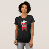 Grappig Halloween ontwerp, ik ben gewoon een NPC T-shirt (Voorkant volledig)