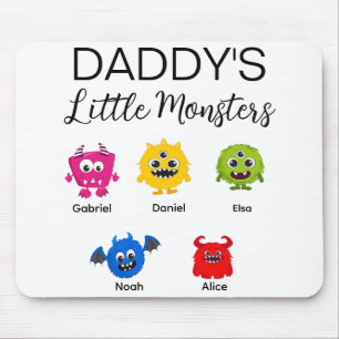 Grappig Halloween papa's kleine monster Muismat