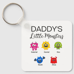 Grappig Halloween papa's kleine monster Sleutelhanger