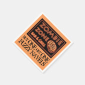 Grappig Halloween Party Drink Fuzzy Navel Servet (Hoek)