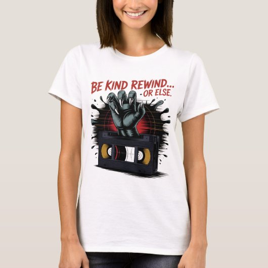 Grappig Halloween Party Shirt, Retro jaren 80 Horr T-shirt (Voorkant)