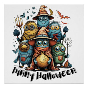 grappig halloween perfect poster