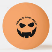 Grappig Halloween pompoen feest gepersonaliseerd Pingpongbal (Voorkant)