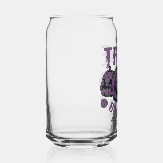 Grappig Halloween pompoen glas (Rechts)