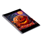 Grappig Halloween pompoen Notitieboek - Uniek cade (Rechterzijde)
