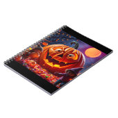 Grappig Halloween pompoen Notitieboek - Uniek cade (Linkerzijde)