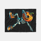 Grappig Halloween Pompoen Spooky Nuggets Chi Fleece Deken (Voorkant (Horizontaal))