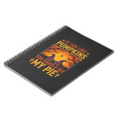 Grappig Halloween Pompoentaart Heksendesign_1 Notitieboek (Linkerzijde)