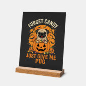 Grappig Halloween Pug Snoep Design_1 Acryl Bord (Hoek)