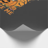 Grappig Halloween Pug Snoep Design_1 Cadeaupapier (Hoek)