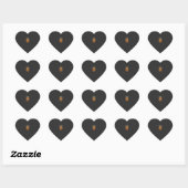 Grappig Halloween Pug Snoep Design_1 Hart Sticker (Vel)