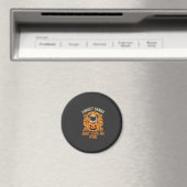 Grappig Halloween Pug Snoep Design_1 Magneet (Insitu (Vaatwasser))