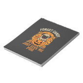 Grappig Halloween Pug Snoep Design_1 Notitieblok (Linkerzijde)