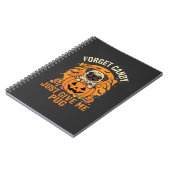Grappig Halloween Pug Snoep Design_1 Notitieboek (Linkerzijde)