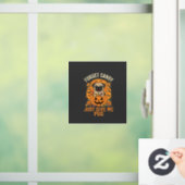 Grappig Halloween Pug Snoep Design_1 Raamsticker (Huis)