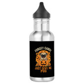 Grappig Halloween Pug Snoep Design_1 Waterfles (Links)