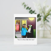 Grappig Halloween Pumpkin Humor Briefkaart (Staand voorkant)