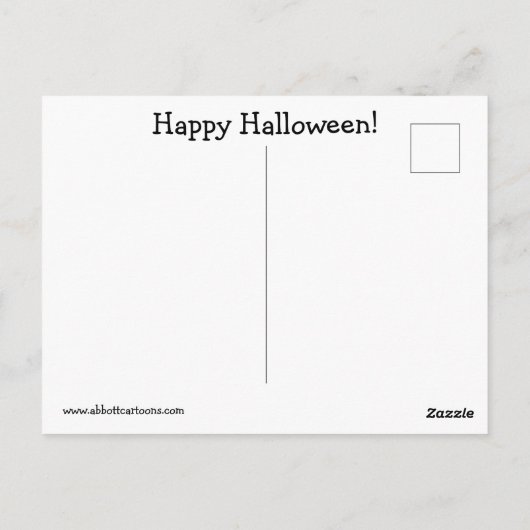 Grappig Halloween Pumpkin Humor Briefkaart (Achterkant)