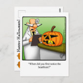 Grappig Halloween Pumpkin Humor Briefkaart (Voorkant / Achterkant)