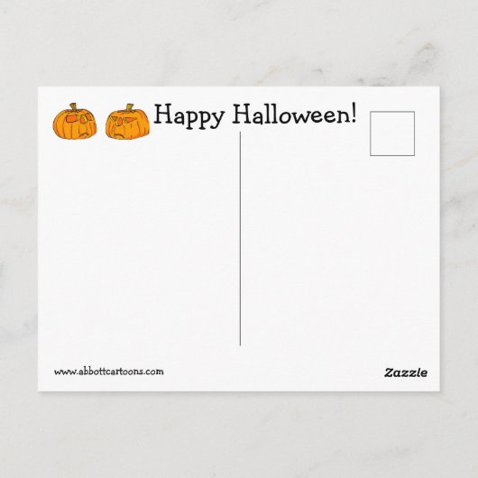 Grappig Halloween Pumpkin Humor Briefkaart (Achterkant)