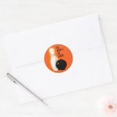 Grappig Halloween Ronde Sticker (Envelop)