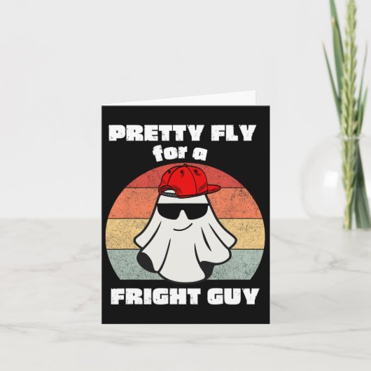 Grappig Halloween Schattige Ghost Spooky Grappig H Kaart (Voorkant)