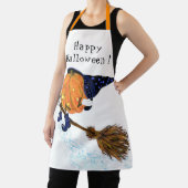 Grappig Halloween Schort Witch Pumpkin Vliegen (Insitu)