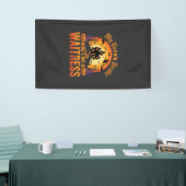 Grappig Halloween serveerster mijn bezem is kapot Spandoek (Beurs)