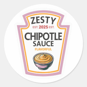 Grappig Halloween Shirt 2025 Gift Zesty Chipotle S Ronde Sticker