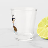 Grappig Halloween Shot Glass Witch Pumpkin Vliegen Glas (Rechts)