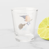Grappig Halloween Shot Glass Witch Pumpkin Vliegen Shot Glas (Achterkant)