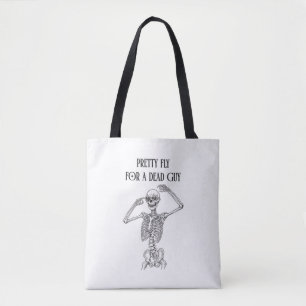 Grappig Halloween-skelet Best Grappig Voor een Dod Tote Bag