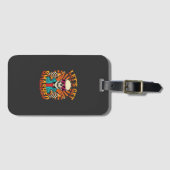 Grappig Halloween Skelet Bier Gebroken Design_1 Bagagelabel (Voorkant (horizontaal))