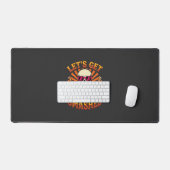 Grappig Halloween Skelet Bier Gebroken Design_1 Bureaumat (Keyboard & Muis)