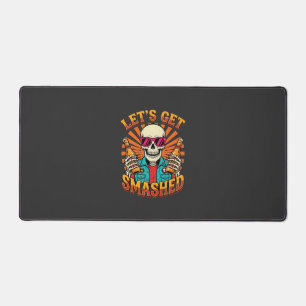 Grappig Halloween Skelet Bier Gebroken Design_1 Bureaumat