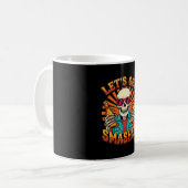 Grappig Halloween Skelet Bier Gebroken Design_1 Koffiemok (Voorkant links)