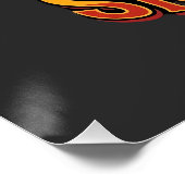 Grappig Halloween Skelet Bier Gebroken Design_1 Perfect Poster (Hoek)