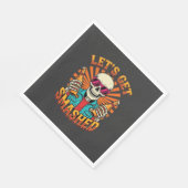 Grappig Halloween Skelet Bier Gebroken Design_1 Servet (Hoek)