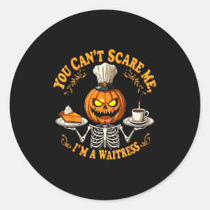 Grappig Halloween Skelet Je kunt me niet zien Ik b Ronde Sticker
