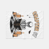 Grappig Halloween-skelet leest boek 67 memes _2 Fleece Deken (Voorkant (Horizontaal))