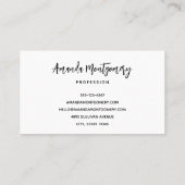 Grappig Halloween Skelet met Top Hat Visitekaartje (Achterkant)