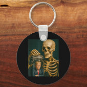 Grappig Halloween-skelet Sleutelhanger (Voorkant)