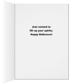 Grappig Halloween Skelet Spookachtig Krijgt Barbel (Binnen (Rechts))