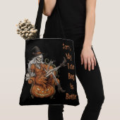 Grappig Halloween-skelet Tote Bag (Dichtbij)