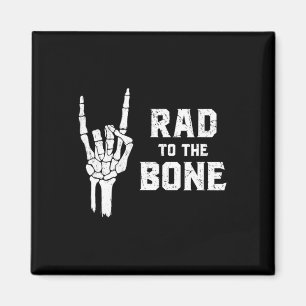 Grappig Halloween Skeleton Rock Hand Road to the B Magneet