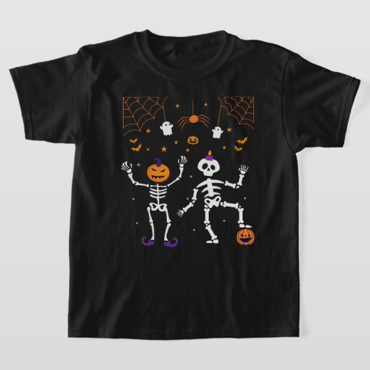 grappig Halloween Skeleton T-shirt (Laagn)