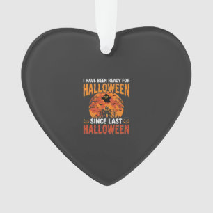 Grappig Halloween Spoken Huis Geest Maan Ontwerp Ornament